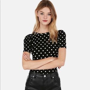 NWT 🆕 EXPRESS Polka Dot Top ⚪️ Small